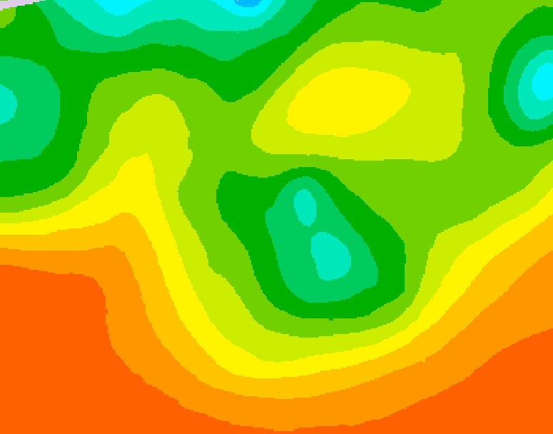 GDPS 500 millibar geopotential height 102 hour forecast chart for Canada based on 2026/06/11 0000Z data