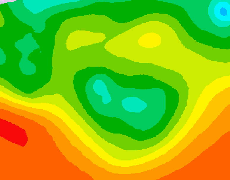 GDPS 500 millibar geopotential height 126 hour forecast chart for Canada based on 2026/06/11 0000Z data