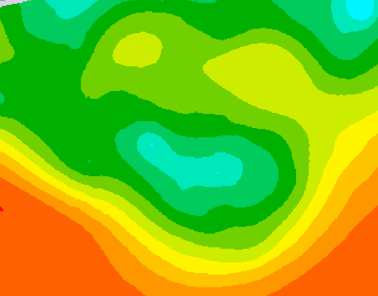 GDPS 500 millibar geopotential height 138 hour forecast chart for Canada based on 2026/06/11 0000Z data
