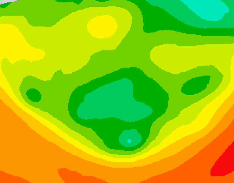 GDPS 500 millibar geopotential height 180 hour forecast chart for Canada based on 2026/06/11 0000Z data