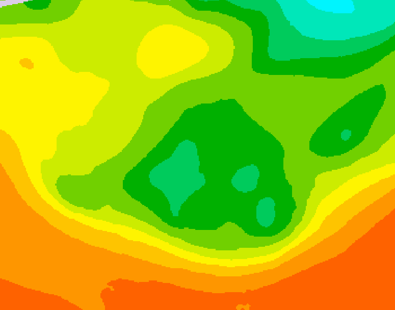 GDPS 500 millibar geopotential height 198 hour forecast chart for Canada based on 2026/06/11 0000Z data