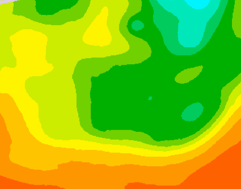 GDPS 500 millibar geopotential height 222 hour forecast chart for Canada based on 2026/06/11 0000Z data