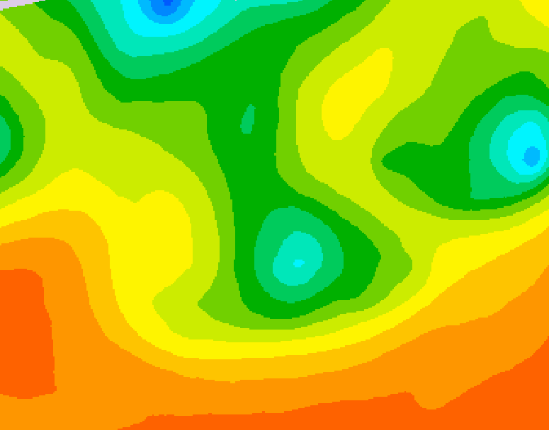 GDPS 500 millibar geopotential height 048 hour forecast chart for Canada based on 2026/06/11 1200Z data