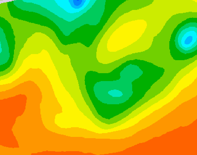 GDPS 500 millibar geopotential height 072 hour forecast chart for Canada based on 2026/06/11 1200Z data