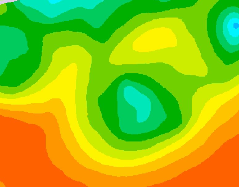 GDPS 500 millibar geopotential height 096 hour forecast chart for Canada based on 2026/06/11 1200Z data