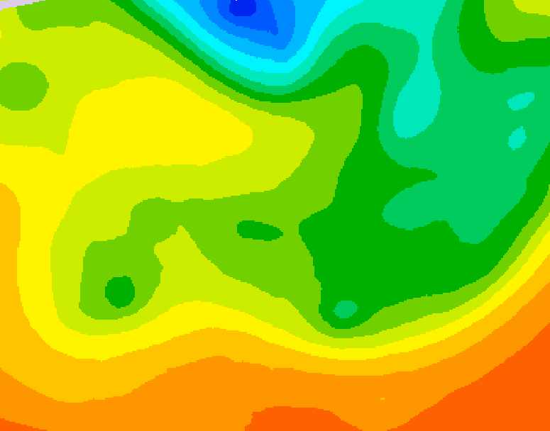 GDPS 500 millibar geopotential height 216 hour forecast chart for Canada based on 2026/06/11 1200Z data