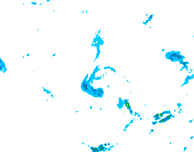 GDPS precipitation 036 hour forecast chart for Canada based on 2026/06/11 0000Z data