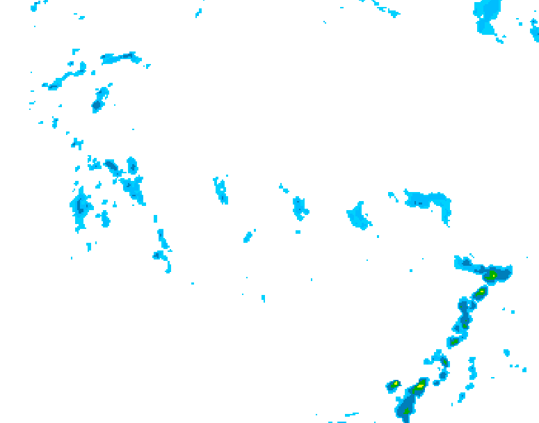 GDPS precipitation 126 hour forecast chart for Canada based on 2026/06/11 0000Z data