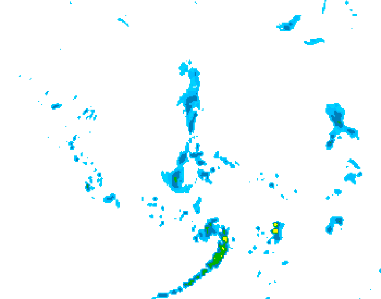 GDPS precipitation 012 hour forecast chart for Canada based on 2026/06/11 1200Z data