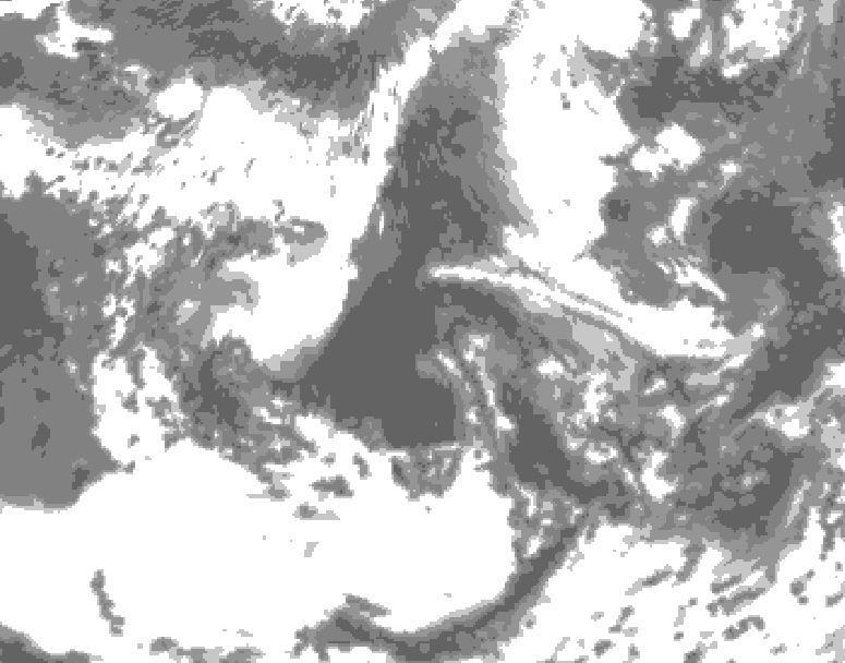 GDPS total cloud 036 hour forecast chart for Canada based on 2026/06/11 0000Z data
