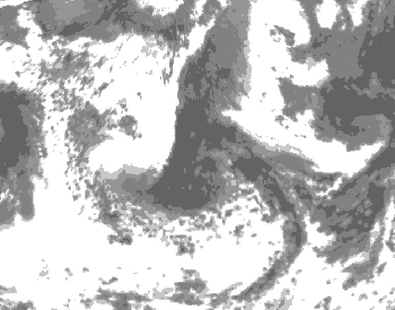 GDPS total cloud 048 hour forecast chart for Canada based on 2026/06/11 0000Z data