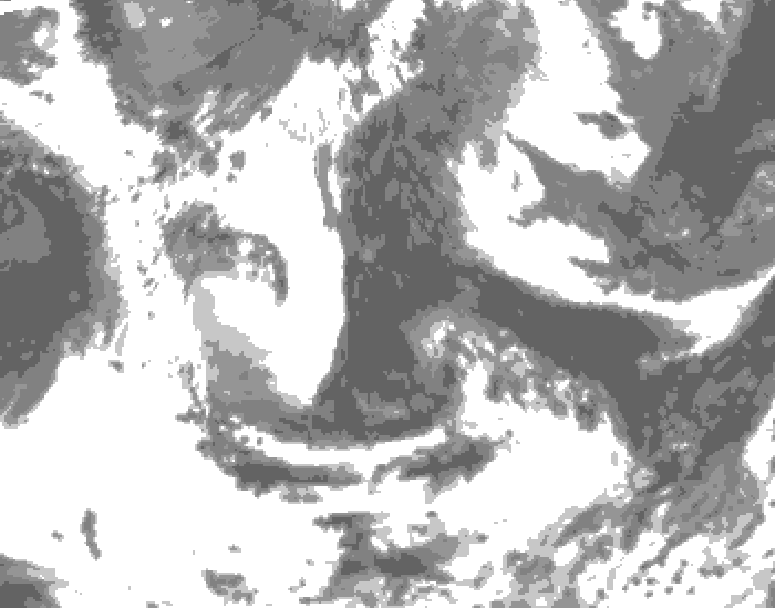 GDPS total cloud 060 hour forecast chart for Canada based on 2026/06/11 0000Z data