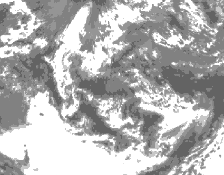GDPS total cloud 162 hour forecast chart for Canada based on 2026/06/11 0000Z data