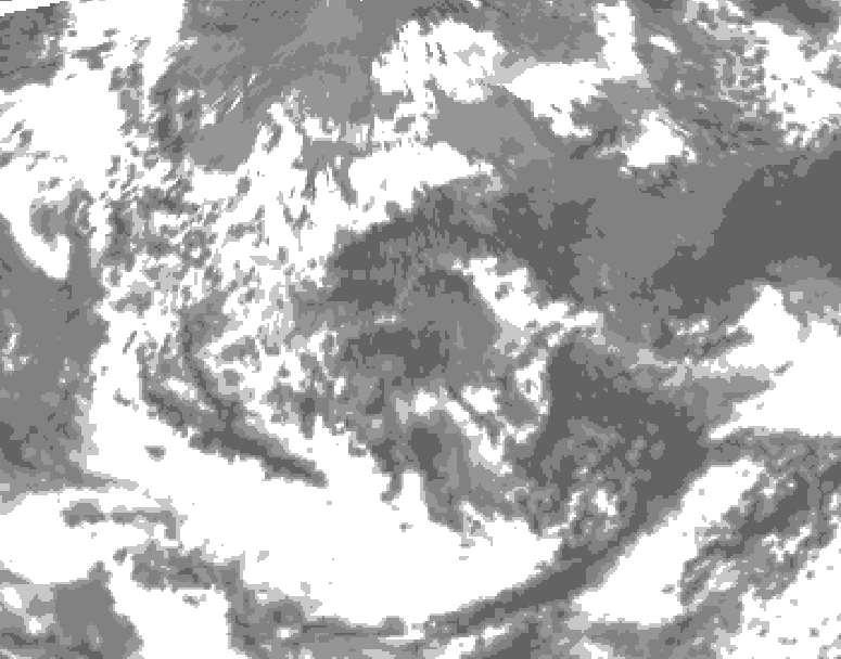 GDPS total cloud 198 hour forecast chart for Canada based on 2026/06/11 0000Z data