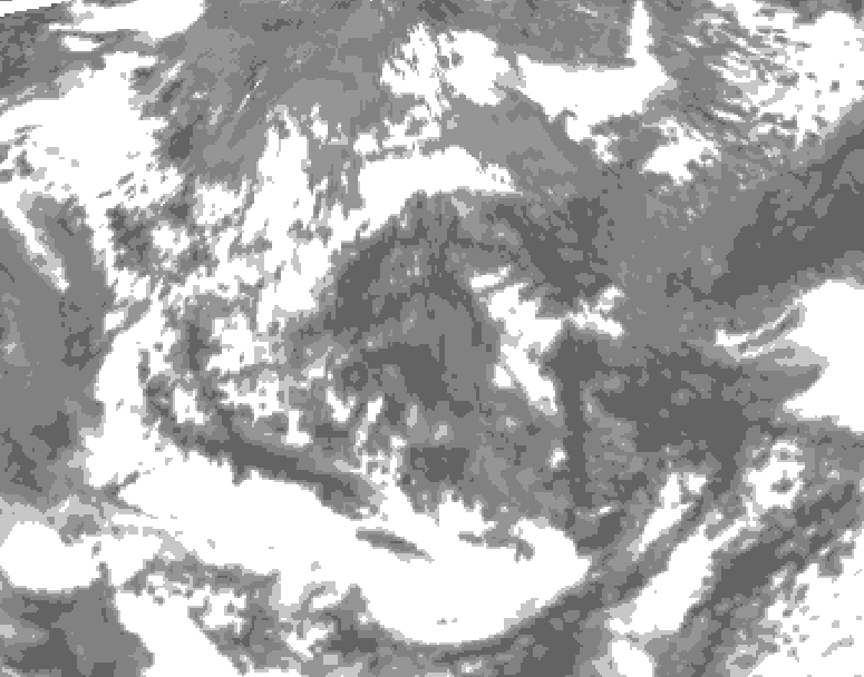 GDPS total cloud 204 hour forecast chart for Canada based on 2026/06/11 0000Z data