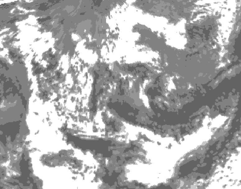 GDPS total cloud 228 hour forecast chart for Canada based on 2026/06/11 0000Z data