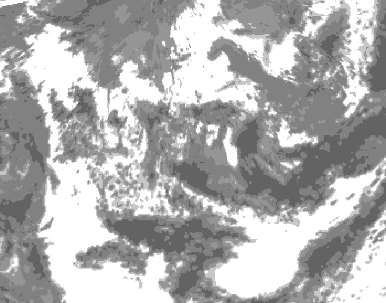 GDPS total cloud 234 hour forecast chart for Canada based on 2026/06/11 0000Z data