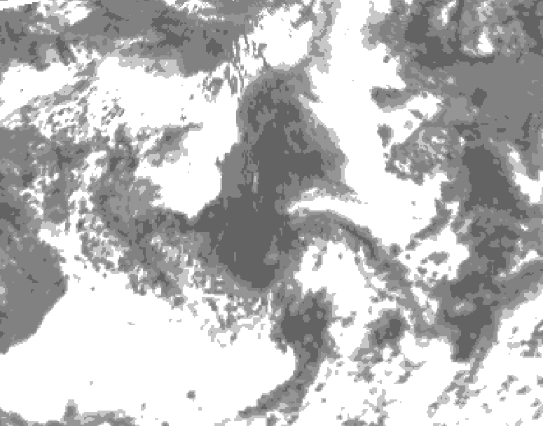 GDPS total cloud 012 hour forecast chart for Canada based on 2026/06/11 1200Z data