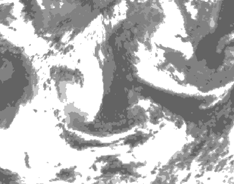 GDPS total cloud 048 hour forecast chart for Canada based on 2026/06/11 1200Z data