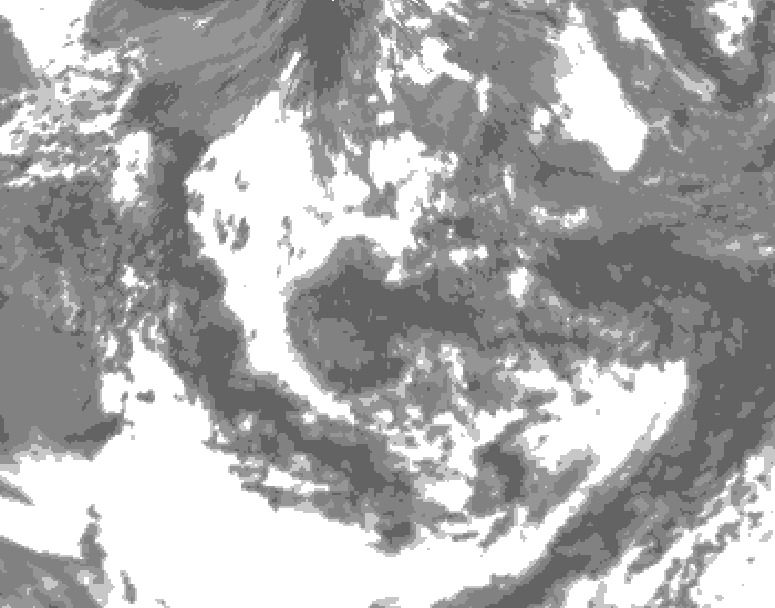 GDPS total cloud 144 hour forecast chart for Canada based on 2026/06/11 1200Z data