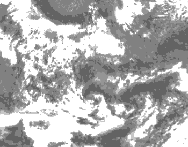 GDPS total cloud 192 hour forecast chart for Canada based on 2026/06/11 1200Z data