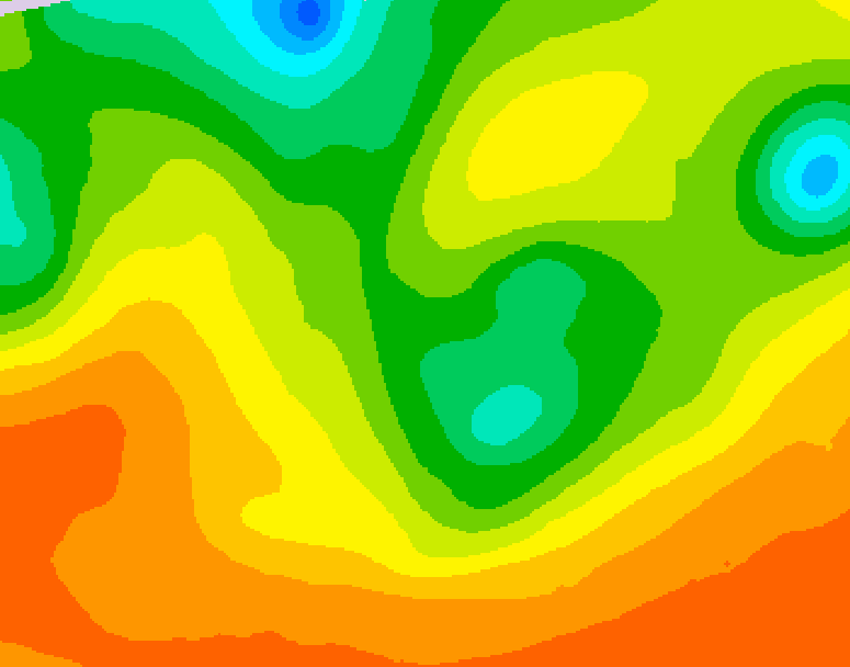 GDPS 500 millibar geopotential height 060 hour forecast chart for Canada based on 2026/06/12 0000Z data
