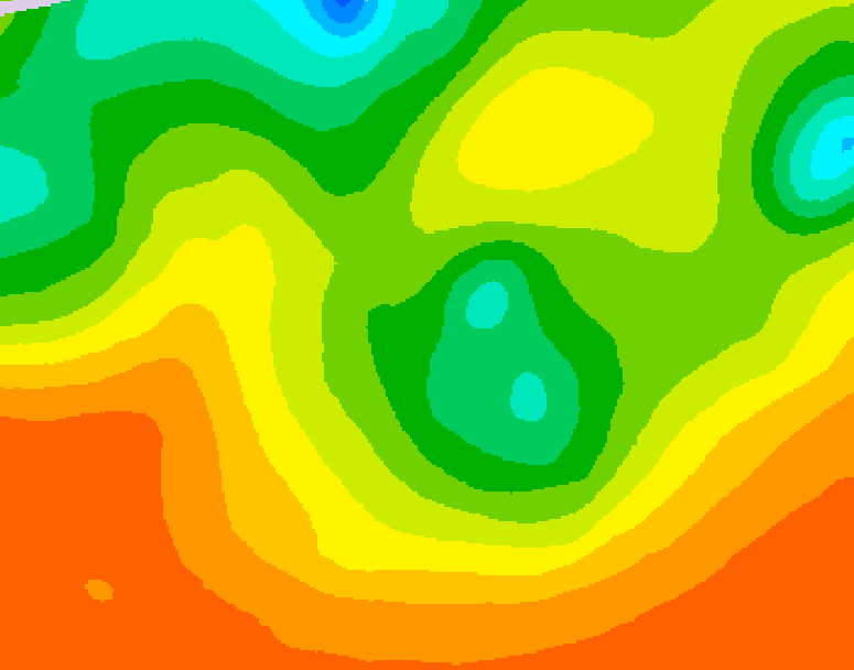 GDPS 500 millibar geopotential height 072 hour forecast chart for Canada based on 2026/06/12 0000Z data