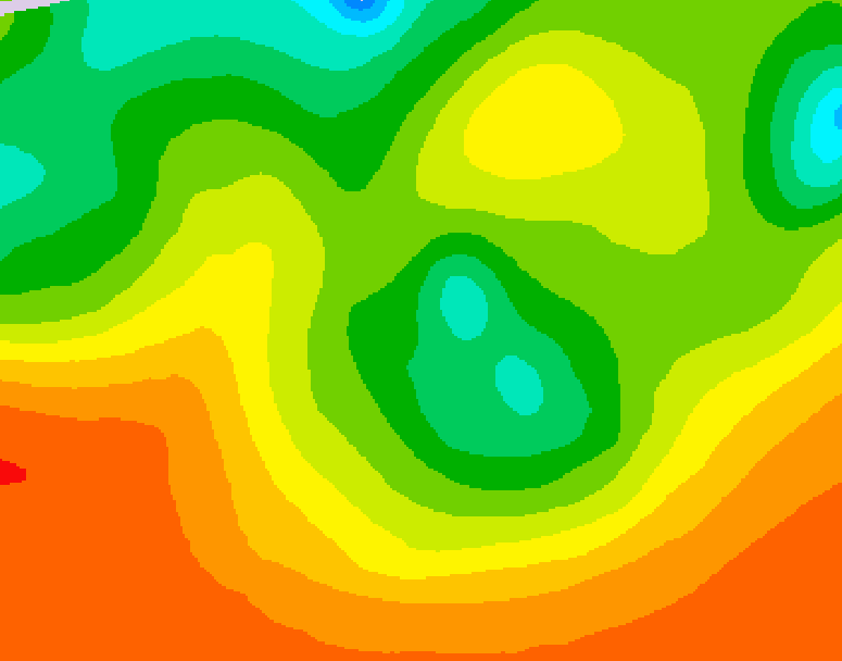 GDPS 500 millibar geopotential height 078 hour forecast chart for Canada based on 2026/06/12 0000Z data