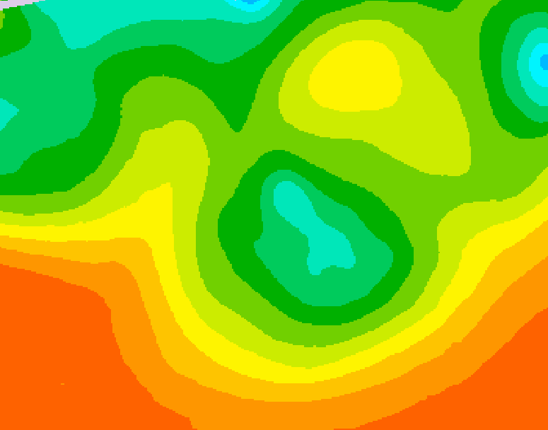 GDPS 500 millibar geopotential height 084 hour forecast chart for Canada based on 2026/06/12 0000Z data