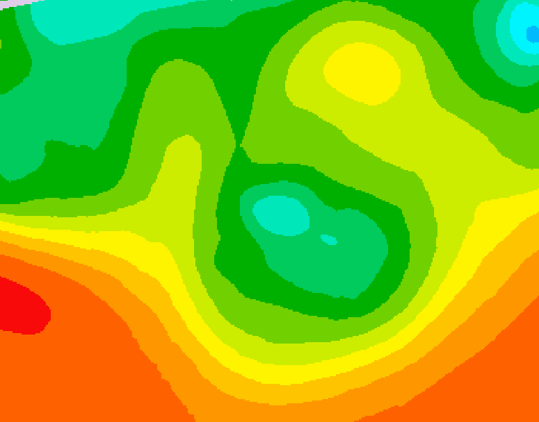 GDPS 500 millibar geopotential height 096 hour forecast chart for Canada based on 2026/06/12 0000Z data
