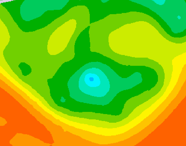 GDPS 500 millibar geopotential height 132 hour forecast chart for Canada based on 2026/06/12 0000Z data