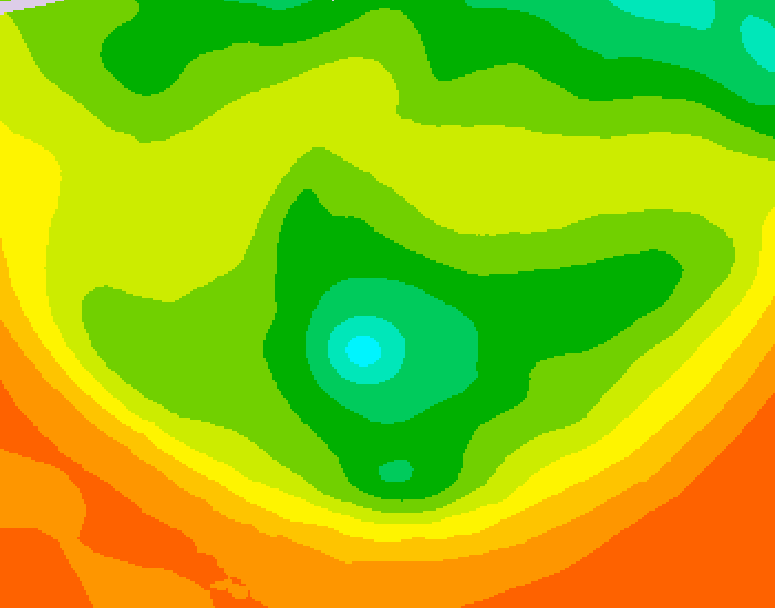GDPS 500 millibar geopotential height 150 hour forecast chart for Canada based on 2026/06/12 0000Z data