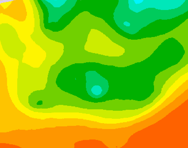 GDPS 500 millibar geopotential height 180 hour forecast chart for Canada based on 2026/06/12 0000Z data