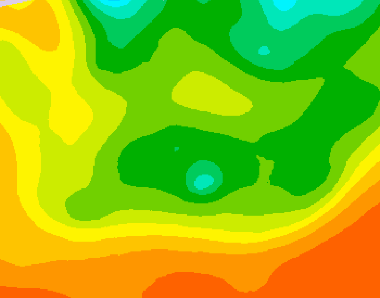 GDPS 500 millibar geopotential height 186 hour forecast chart for Canada based on 2026/06/12 0000Z data