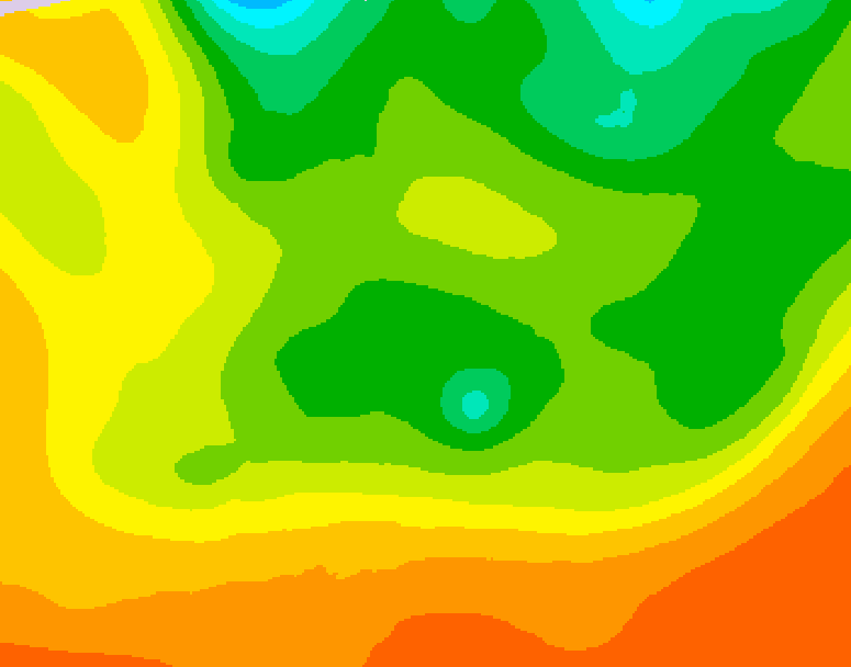GDPS 500 millibar geopotential height 192 hour forecast chart for Canada based on 2026/06/12 0000Z data