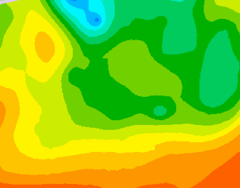 GDPS 500 millibar geopotential height 222 hour forecast chart for Canada based on 2026/06/12 0000Z data