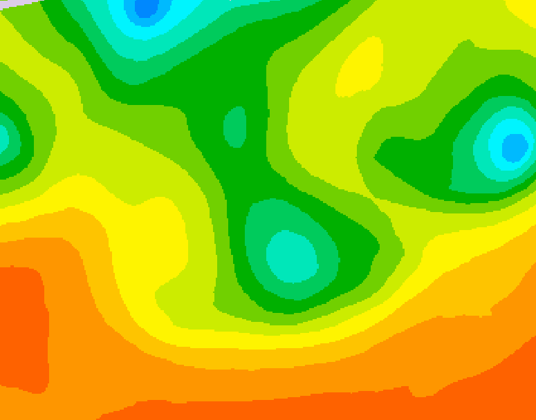 GDPS 500 millibar geopotential height 024 hour forecast chart for Canada based on 2026/06/12 1200Z data