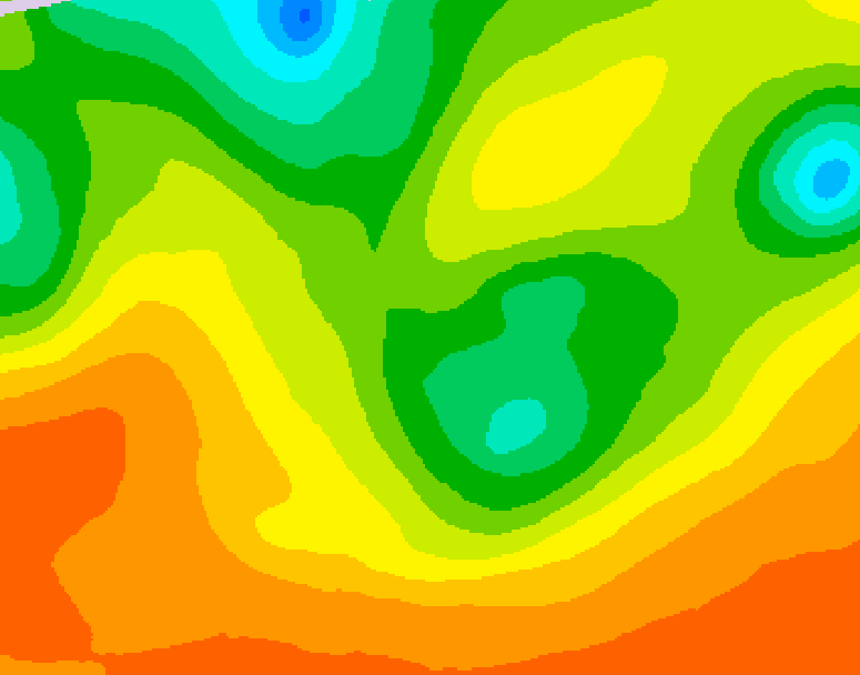 GDPS 500 millibar geopotential height 048 hour forecast chart for Canada based on 2026/06/12 1200Z data