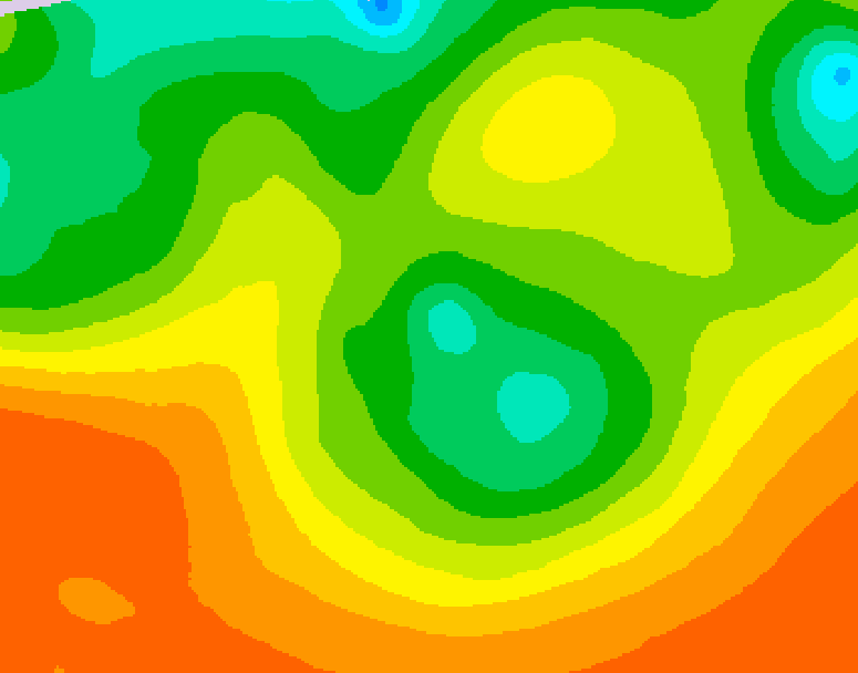 GDPS 500 millibar geopotential height 072 hour forecast chart for Canada based on 2026/06/12 1200Z data