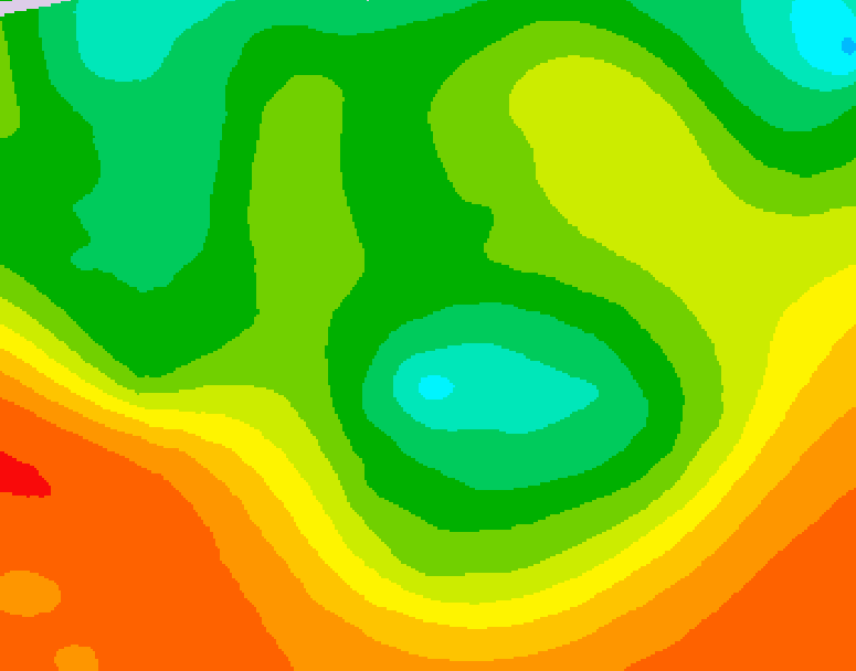 GDPS 500 millibar geopotential height 096 hour forecast chart for Canada based on 2026/06/12 1200Z data