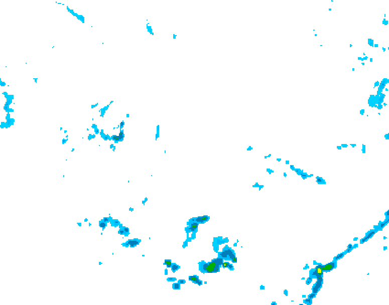 GDPS precipitation 222 hour forecast chart for Canada based on 2026/06/12 0000Z data