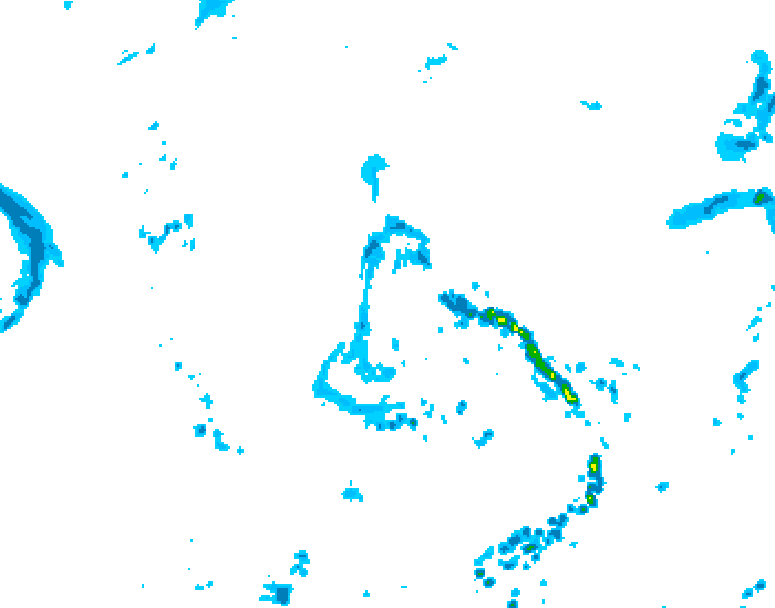 GDPS precipitation 012 hour forecast chart for Canada based on 2026/06/12 1200Z data