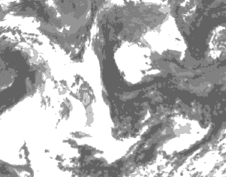 GDPS total cloud 060 hour forecast chart for Canada based on 2026/06/12 0000Z data