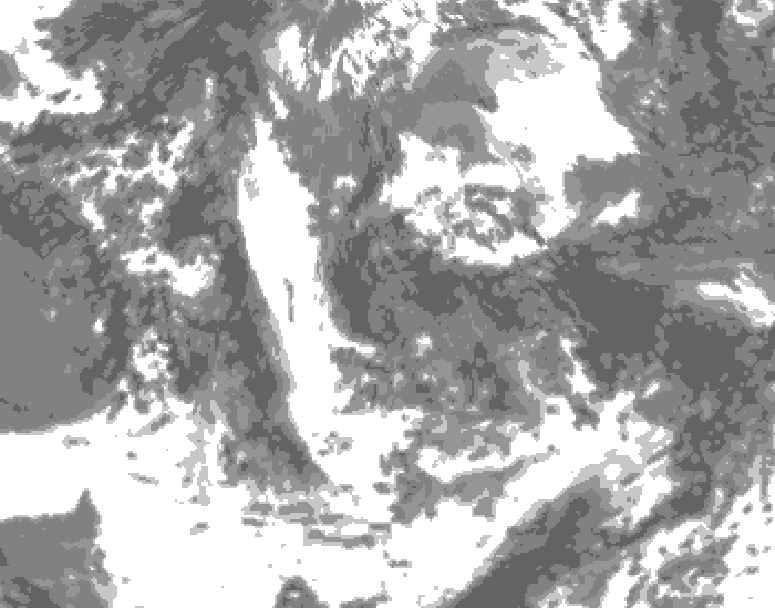GDPS total cloud 108 hour forecast chart for Canada based on 2026/06/12 0000Z data