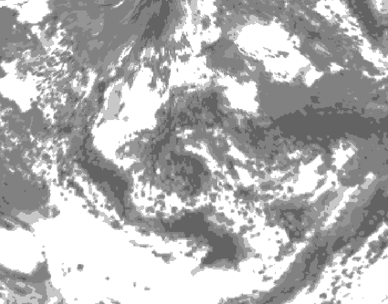 GDPS total cloud 144 hour forecast chart for Canada based on 2026/06/12 0000Z data