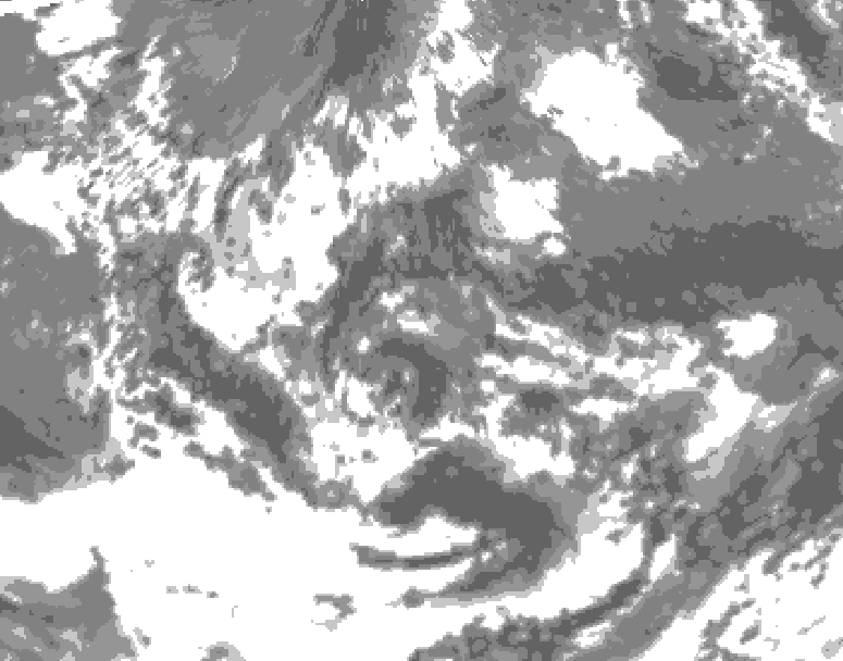 GDPS total cloud 150 hour forecast chart for Canada based on 2026/06/12 0000Z data