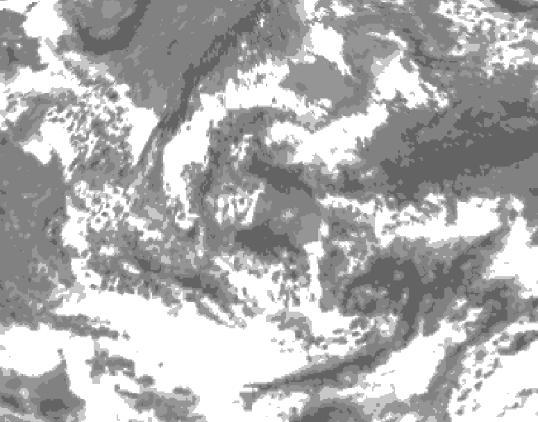GDPS total cloud 168 hour forecast chart for Canada based on 2026/06/12 0000Z data