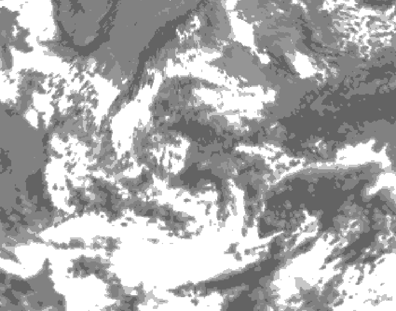 GDPS total cloud 174 hour forecast chart for Canada based on 2026/06/12 0000Z data