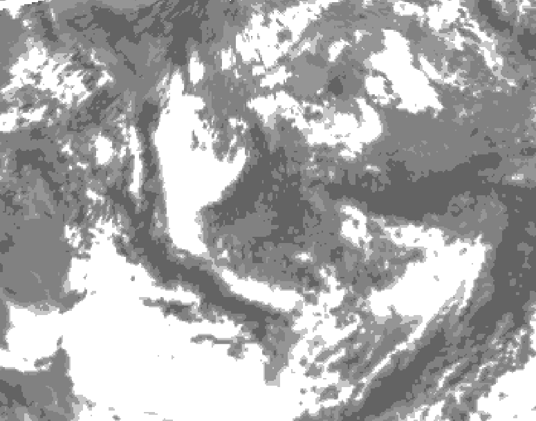 GDPS total cloud 120 hour forecast chart for Canada based on 2026/06/12 1200Z data