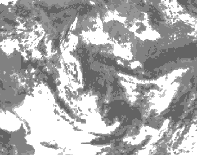 GDPS total cloud 144 hour forecast chart for Canada based on 2026/06/12 1200Z data